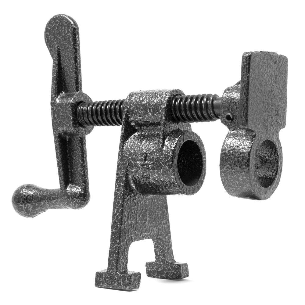 WEN Heavy-Duty 1/2 in. Cast Iron Pipe Clamp Vise for Woodworking