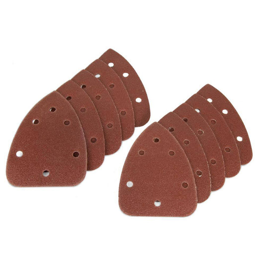 WEN Detailing Palm Sander 120-Grit Hook and Loop Sandpaper (10-Pack)