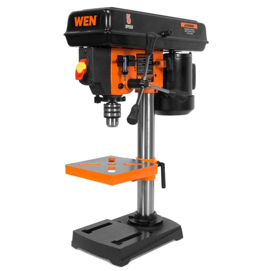 WEN 2.3-Amp 8 in. 5-Speed Cast Iron Benchtop Drill Press with 1/2 in. Chuck Capacity