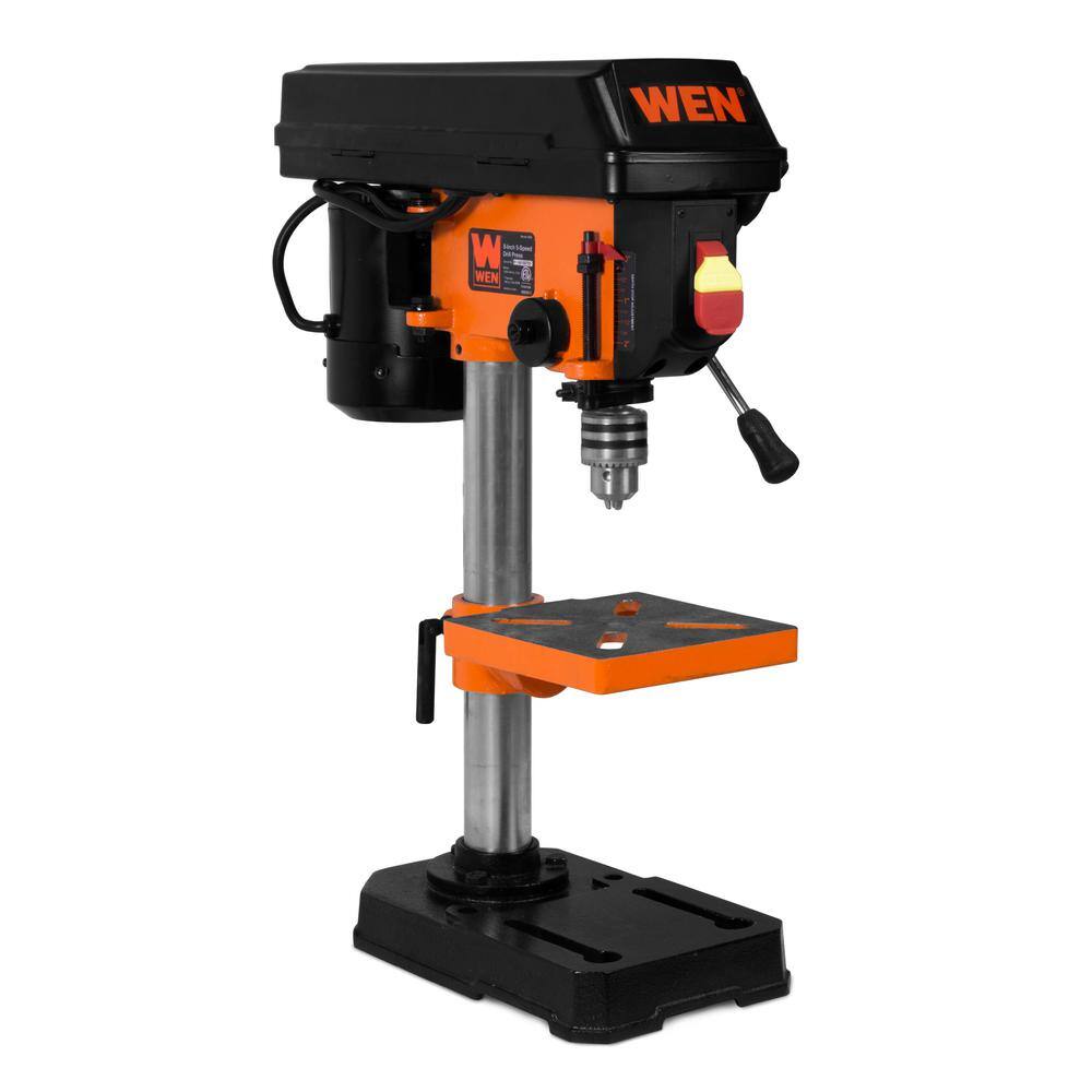 WEN 2.3-Amp 8 in. 5-Speed Cast Iron Benchtop Drill Press with 1/2 in. Chuck Capacity