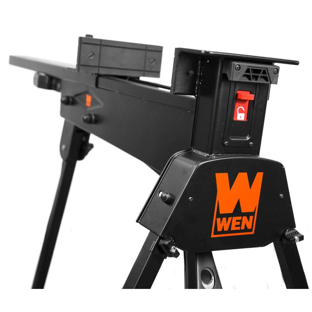 WEN 41 in. W x 35 in. H 600 lbs. Capacity Portable Clamping Sawhorse and Work Bench