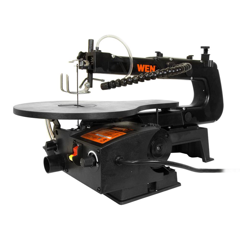 WEN 1.2 Amp 16 in. 2-Direction Variable Speed Scroll Saw