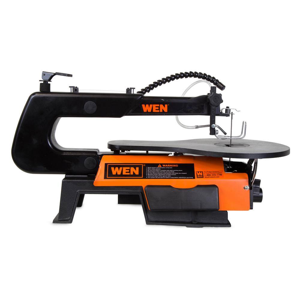 WEN 1.2 Amp 16 in. 2-Direction Variable Speed Scroll Saw