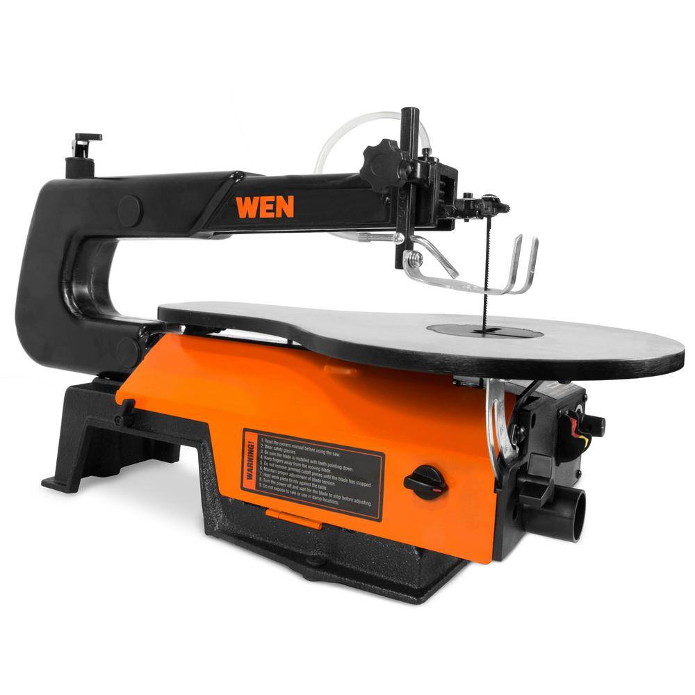 WEN 16-inch Variable Speed Scroll Saw with Easy-Access Blade Changes