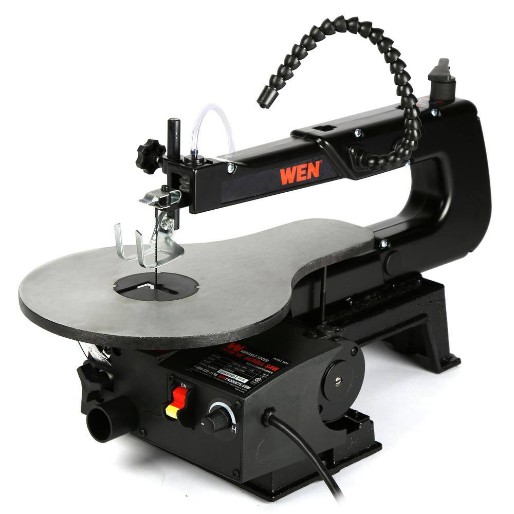 WEN 16 in. Variable Speed Scroll Saw with Easy-Access Blade Changes and Work Light