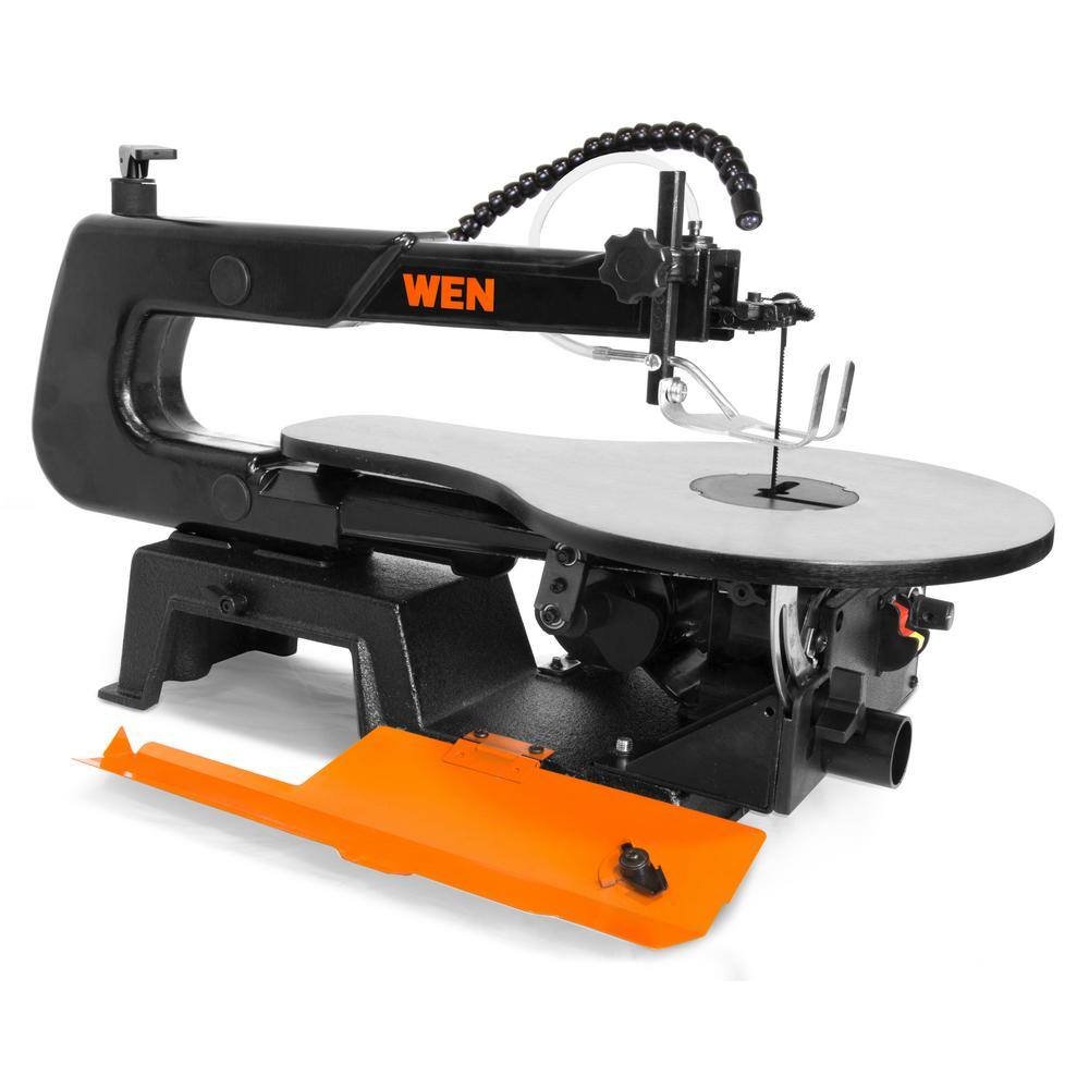 WEN 16 in. Variable Speed Scroll Saw with Easy-Access Blade Changes and Work Light