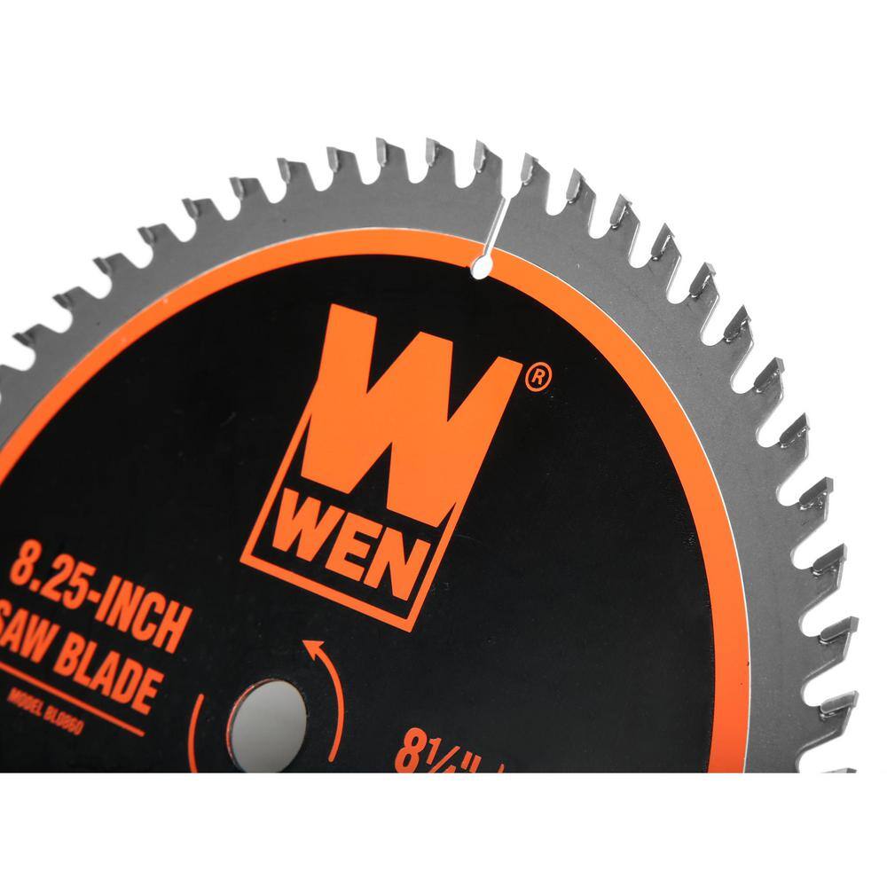 WEN 8.25 in. 60-Tooth Fine-Finish Carbide-Tipped Circular Saw Blade