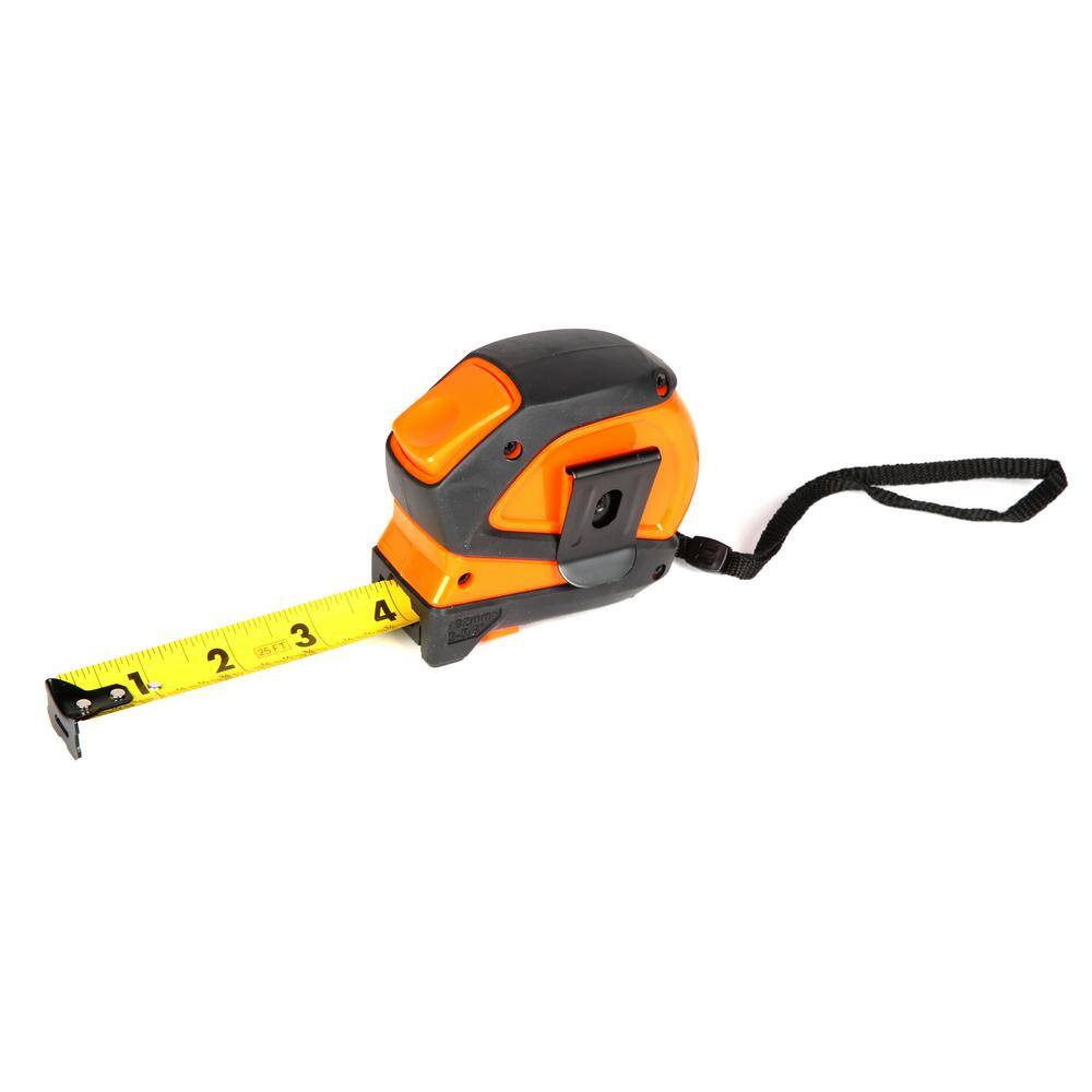 WEN 25 ft. Tape Measure with Automatic Brake and Dual-Release Triggers