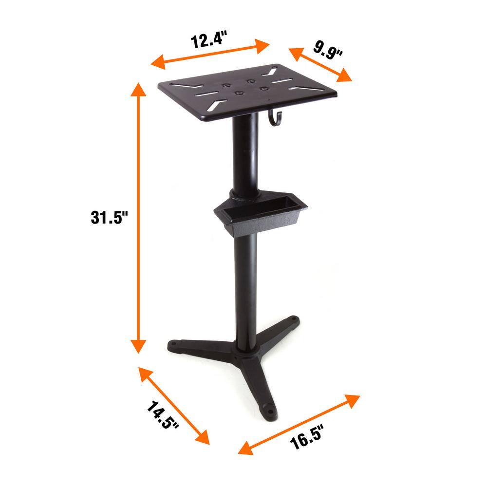 WEN Cast Iron Bench Grinder Pedestal Stand with Water Pot