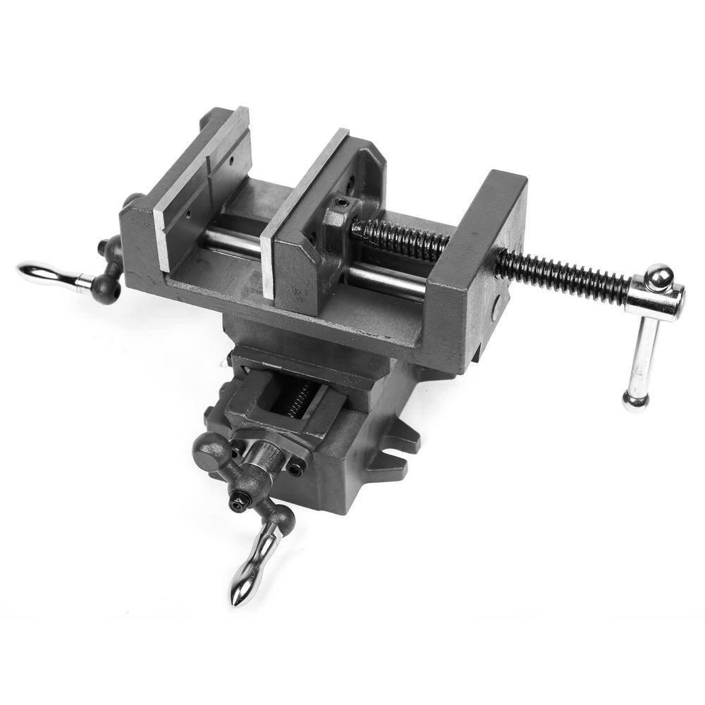 WEN 4.25 in. Compound Cross Slide Industrial Strength Benchtop and Drill Press Vise