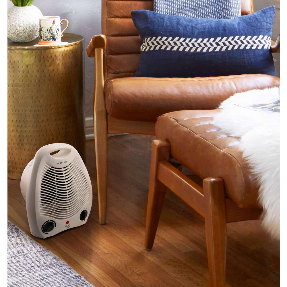 1,500-Watt Electric Portable Fan Heater with Adjustable Thermostat