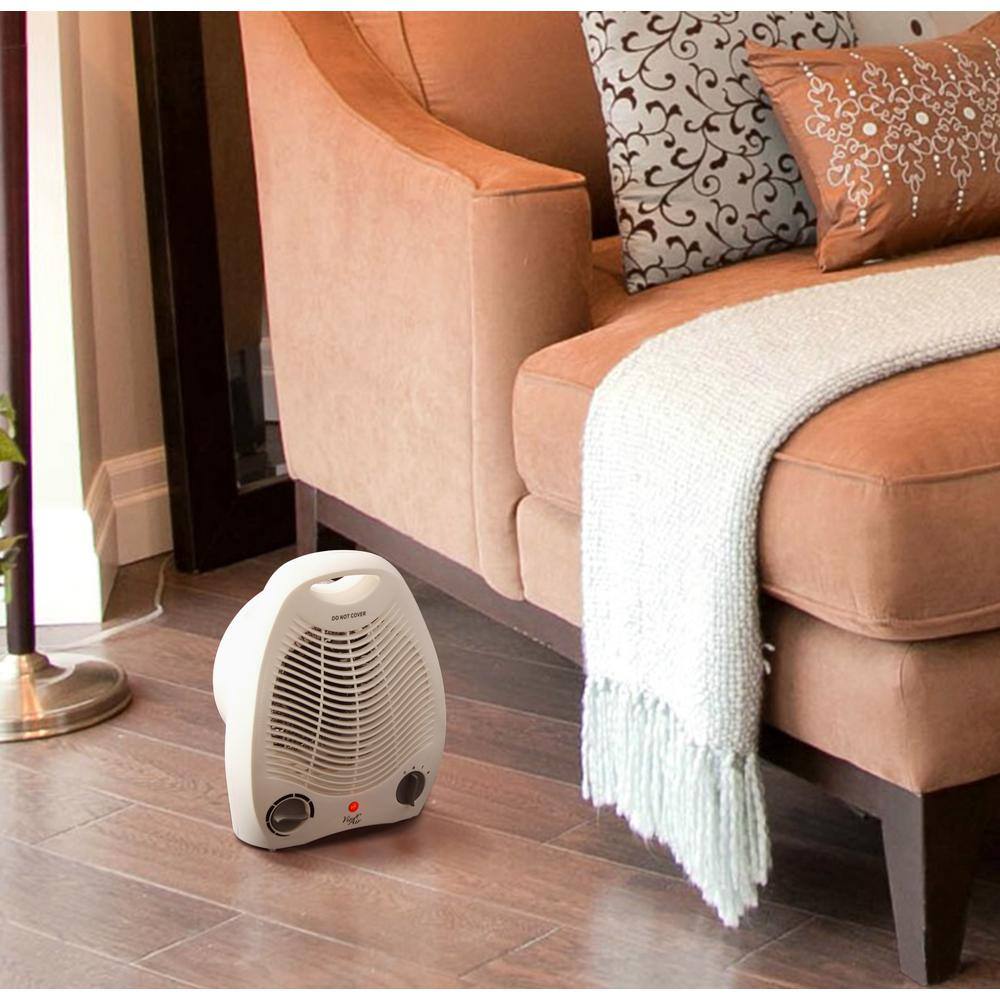 1,500-Watt Electric Portable Fan Heater with Adjustable Thermostat