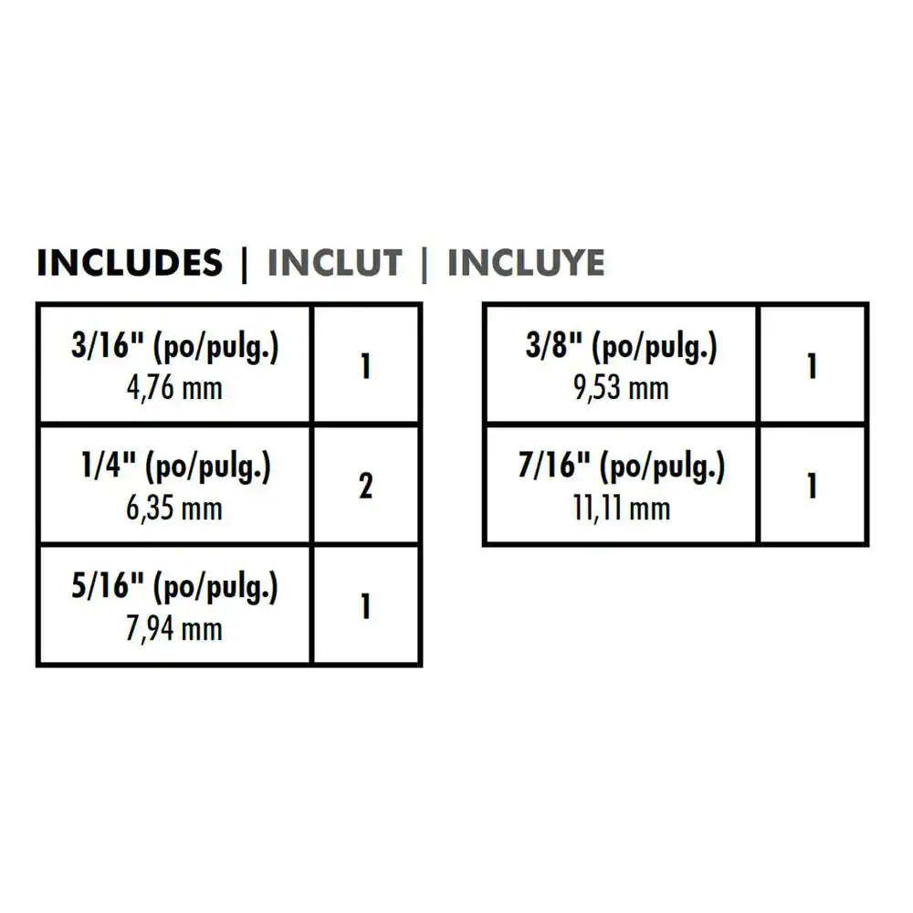 Impact Rated Magnetic Nut Driver Set (6-Piece)